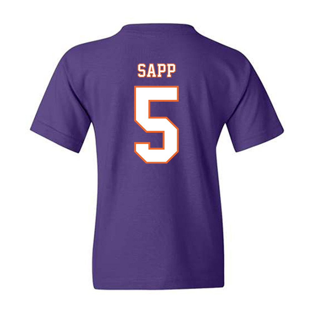 Clemson - NCAA Football : Josh Sapp - Replica Shersey Youth T-Shirt-1