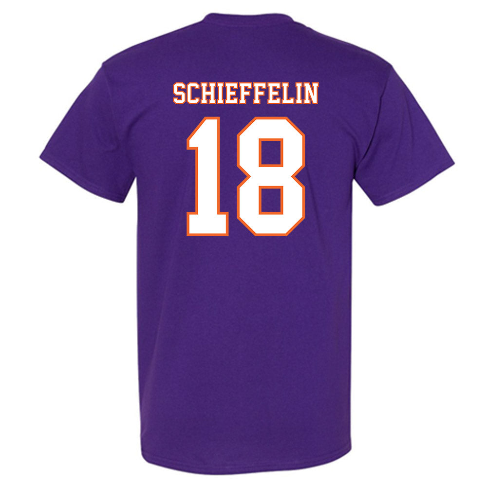 Clemson - NCAA Football : Ian Schieffelin - Replica Shersey T-Shirt-1