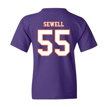 Clemson - NCAA Football : Harris Sewell - Replica Shersey Youth T-Shirt-1