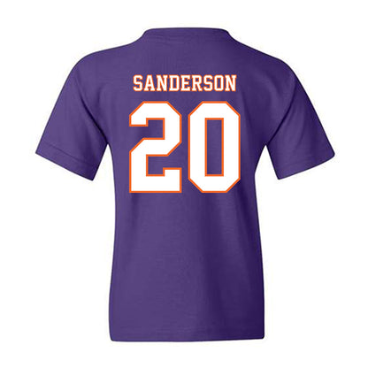 Clemson - NCAA Football : Clark Sanderson - Replica Shersey Youth T-Shirt-1
