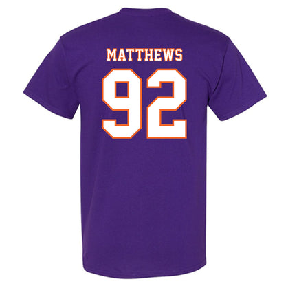 Clemson - NCAA Football : Levi Matthews - Replica Shersey T-Shirt-1