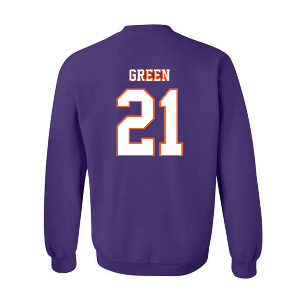 Clemson - NCAA Football : Jarvis Green - Replica Shersey Crewneck Sweatshirt-1