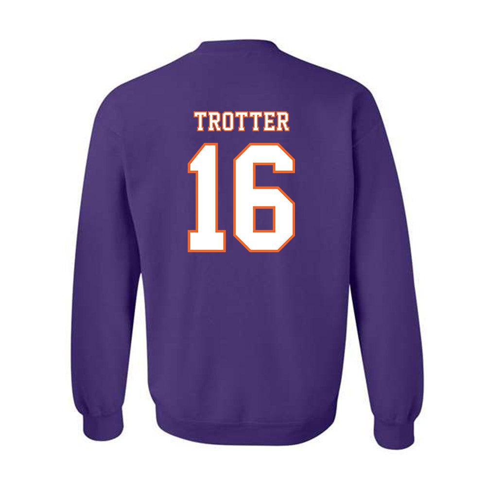 Clemson - NCAA Football : Cade Trotter - Replica Shersey Crewneck Sweatshirt-1
