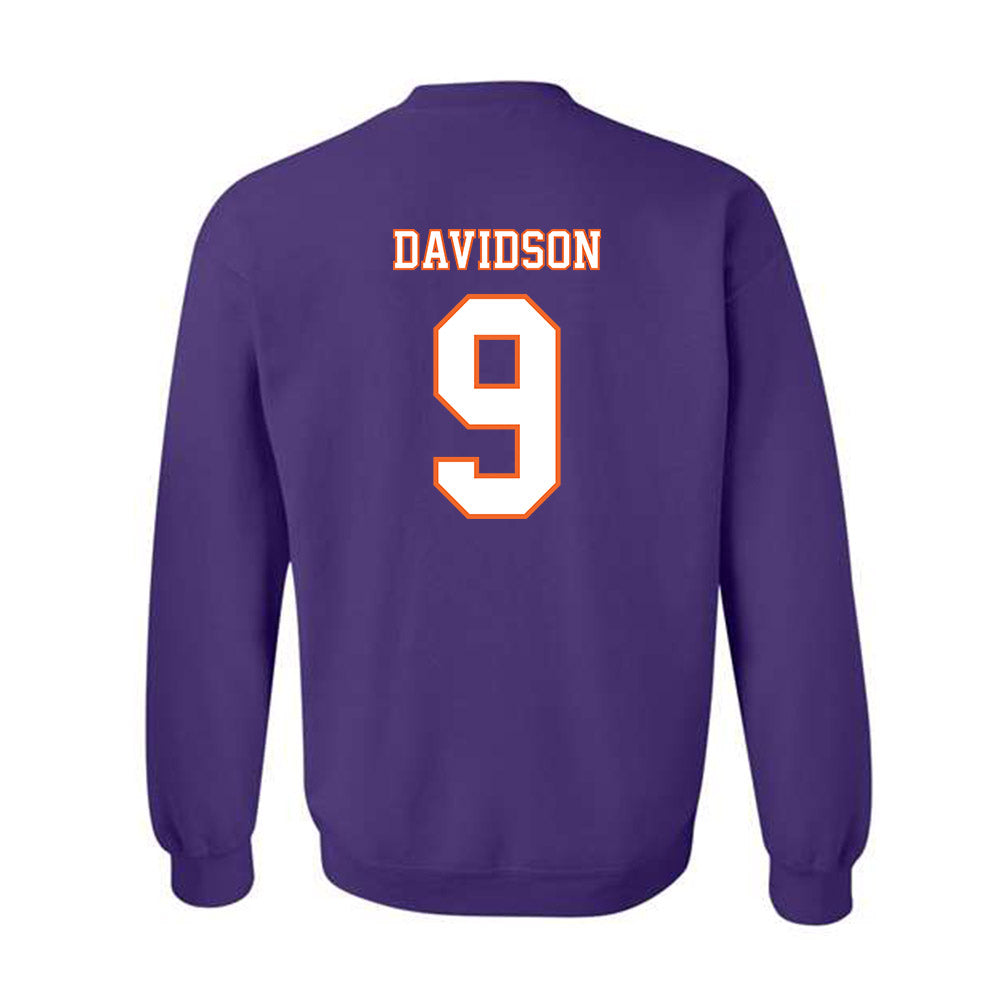 Clemson - NCAA Football : Gideon Davidson - Replica Shersey Crewneck Sweatshirt-1