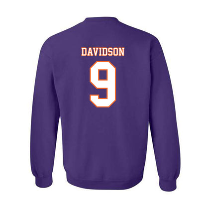 Clemson - NCAA Football : Gideon Davidson - Replica Shersey Crewneck Sweatshirt-1