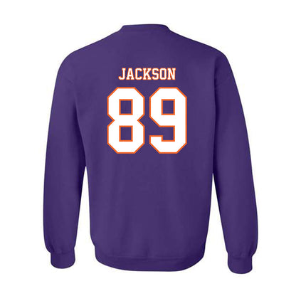 Clemson - NCAA Football : Zach Jackson - Replica Shersey Crewneck Sweatshirt-1