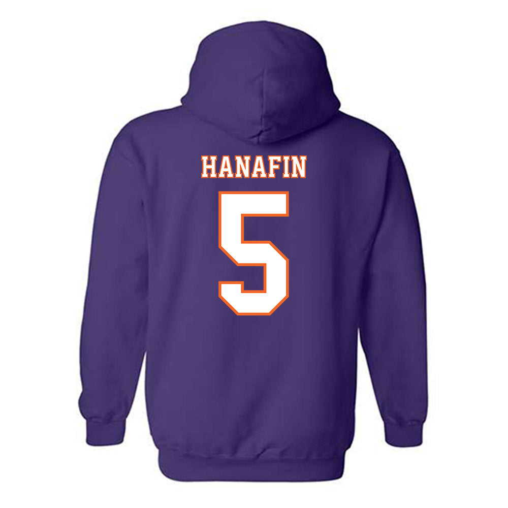 Clemson - NCAA Football : Ronan Hanafin - Replica Shersey Hooded Sweatshirt-1