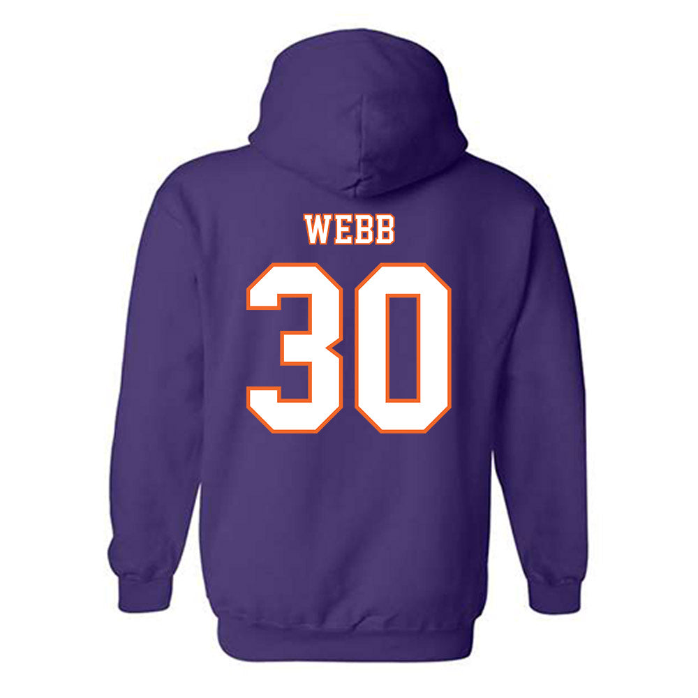 Clemson - NCAA Football : Kylen Webb - Replica Shersey Hooded Sweatshirt-1