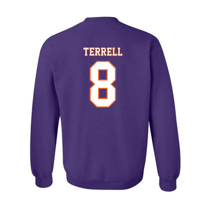 Clemson - NCAA Football : Avieon Terrell - Replica Shersey Crewneck Sweatshirt-1