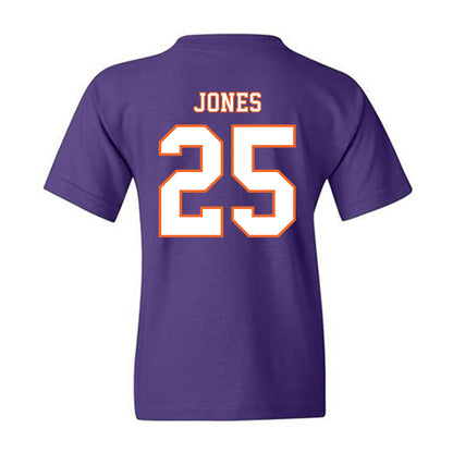 Clemson - NCAA Football : Ricardo Jones - Replica Shersey Youth T-Shirt-1