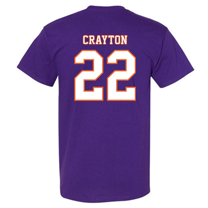Clemson - NCAA Football : Dee Crayton - Replica Shersey T-Shirt-1