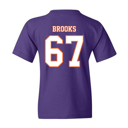 Clemson - NCAA Football : Nathan Brooks - Replica Shersey Youth T-Shirt-1