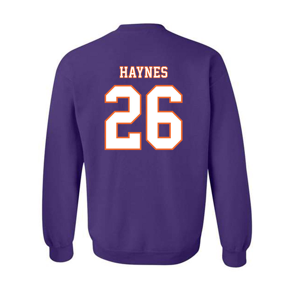 Clemson - NCAA Football : Jay Haynes - Replica Shersey Crewneck Sweatshirt-1
