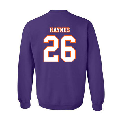 Clemson - NCAA Football : Jay Haynes - Replica Shersey Crewneck Sweatshirt-1