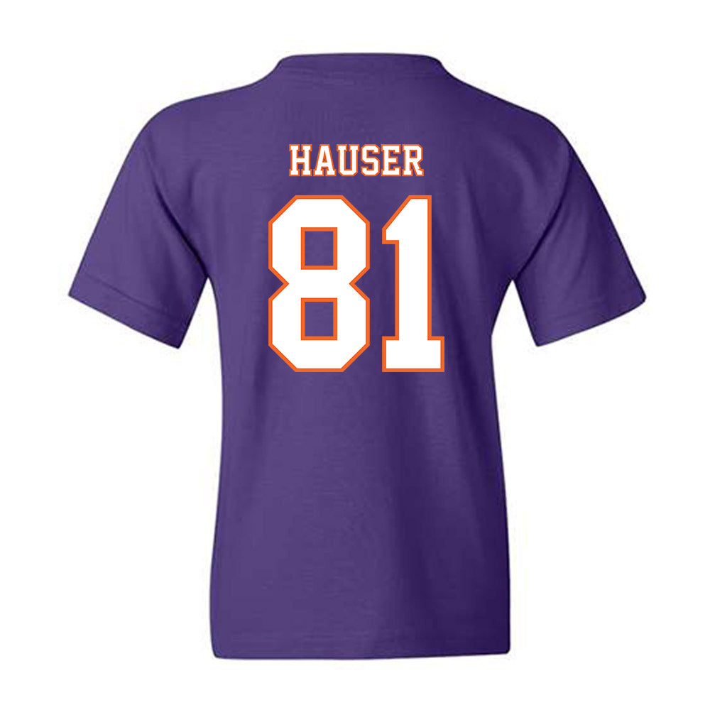 Clemson - NCAA Football : Nolan Hauser - Replica Shersey Youth T-Shirt-1