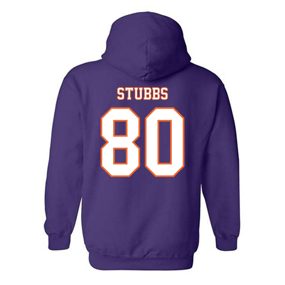 Clemson - NCAA Football : Luke Stubbs - Replica Shersey Hooded Sweatshirt-1