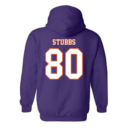 Clemson - NCAA Football : Luke Stubbs - Replica Shersey Hooded Sweatshirt-1