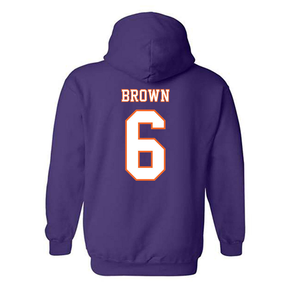 Clemson - NCAA Football : Tyler Brown - Replica Shersey Hooded Sweatshirt-1