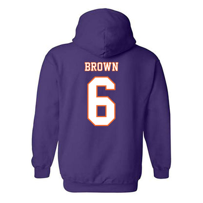 Clemson - NCAA Football : Tyler Brown - Replica Shersey Hooded Sweatshirt-1
