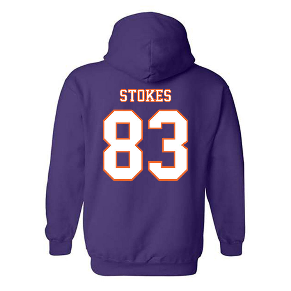 Clemson - NCAA Football : Ethan Stokes - Replica Shersey Hooded Sweatshirt-1