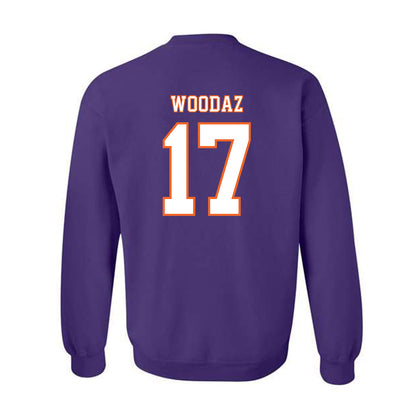 Clemson - NCAA Football : Wade Woodaz - Replica Shersey Crewneck Sweatshirt-1