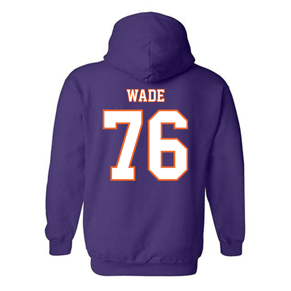 Clemson - NCAA Football : Mason Wade - Replica Shersey Hooded Sweatshirt