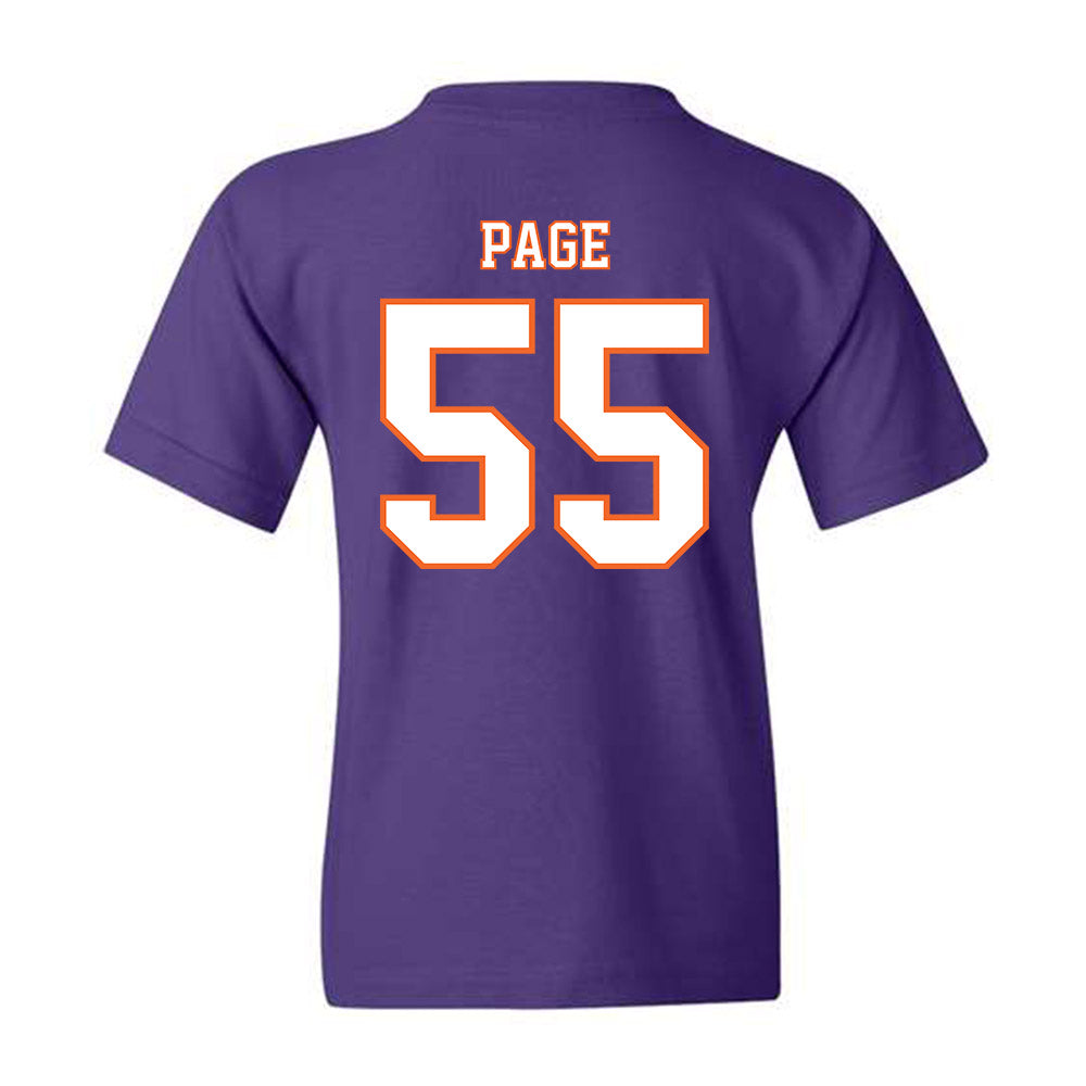 Clemson - NCAA Football : Payton Page - Replica Shersey Youth T-Shirt