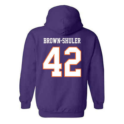 Clemson - NCAA Football : Hevin Brown-Shuler - Replica Shersey Hooded Sweatshirt-1
