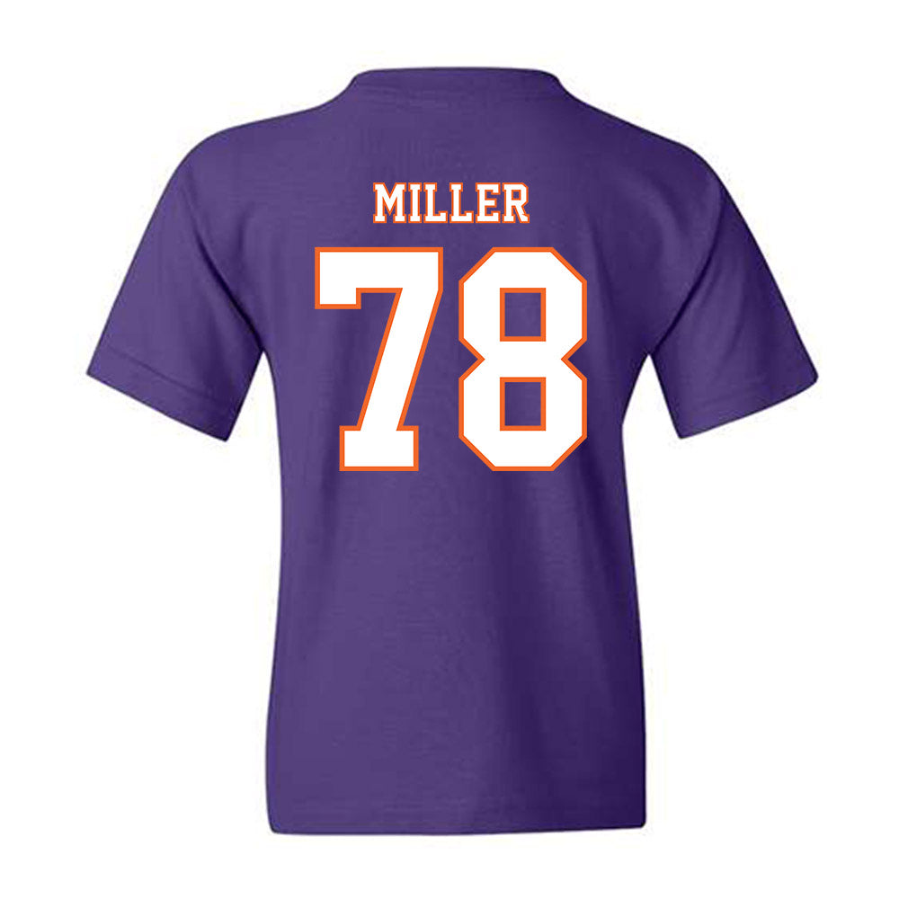 Clemson - NCAA Football : Blake Miller - Replica Shersey Youth T-Shirt-1