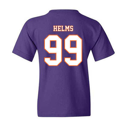 Clemson - NCAA Football : Hunter Helms - Replica Shersey Youth T-Shirt-1