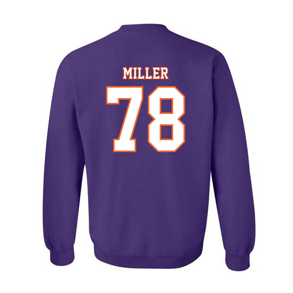 Clemson - NCAA Football : Blake Miller - Replica Shersey Crewneck Sweatshirt-1