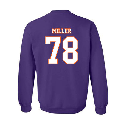 Clemson - NCAA Football : Blake Miller - Replica Shersey Crewneck Sweatshirt-1