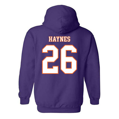 Clemson - NCAA Football : Jay Haynes - Replica Shersey Hooded Sweatshirt-1