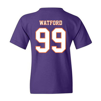 Clemson - NCAA Football : Ari Watford - Replica Shersey Youth T-Shirt-1