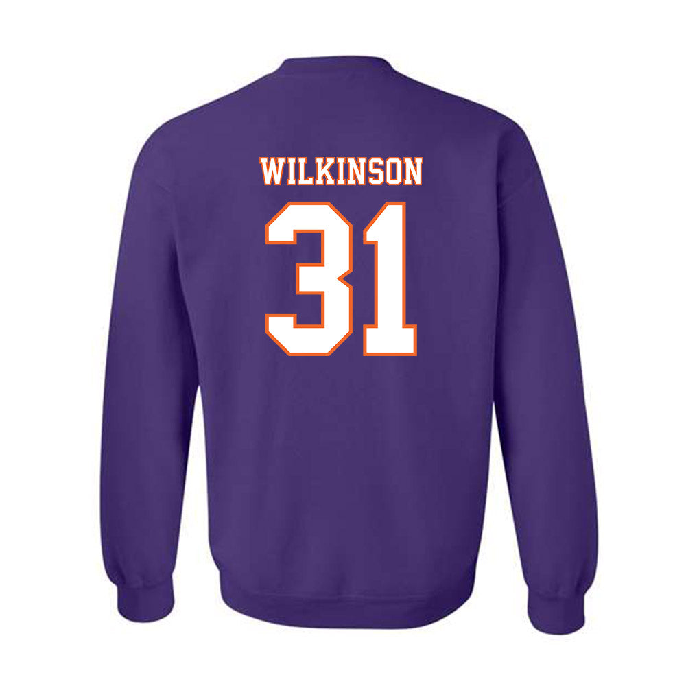 Clemson - NCAA Football : Joe Wilkinson - Replica Shersey Crewneck Sweatshirt-1
