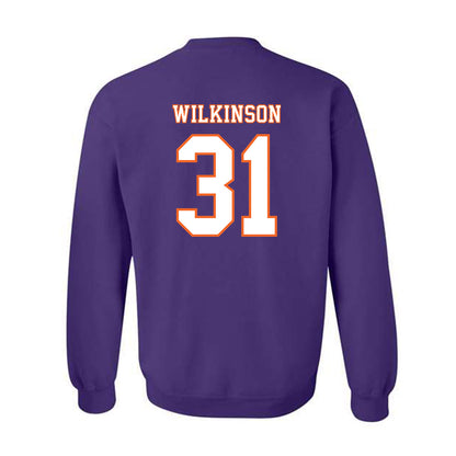 Clemson - NCAA Football : Joe Wilkinson - Replica Shersey Crewneck Sweatshirt-1