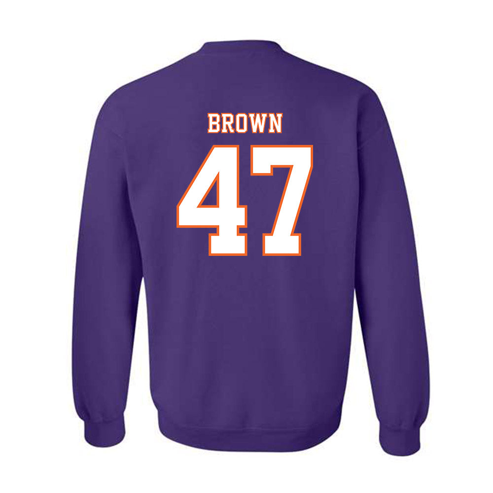 Clemson - NCAA Football : Sammy Brown - Replica Shersey Crewneck Sweatshirt