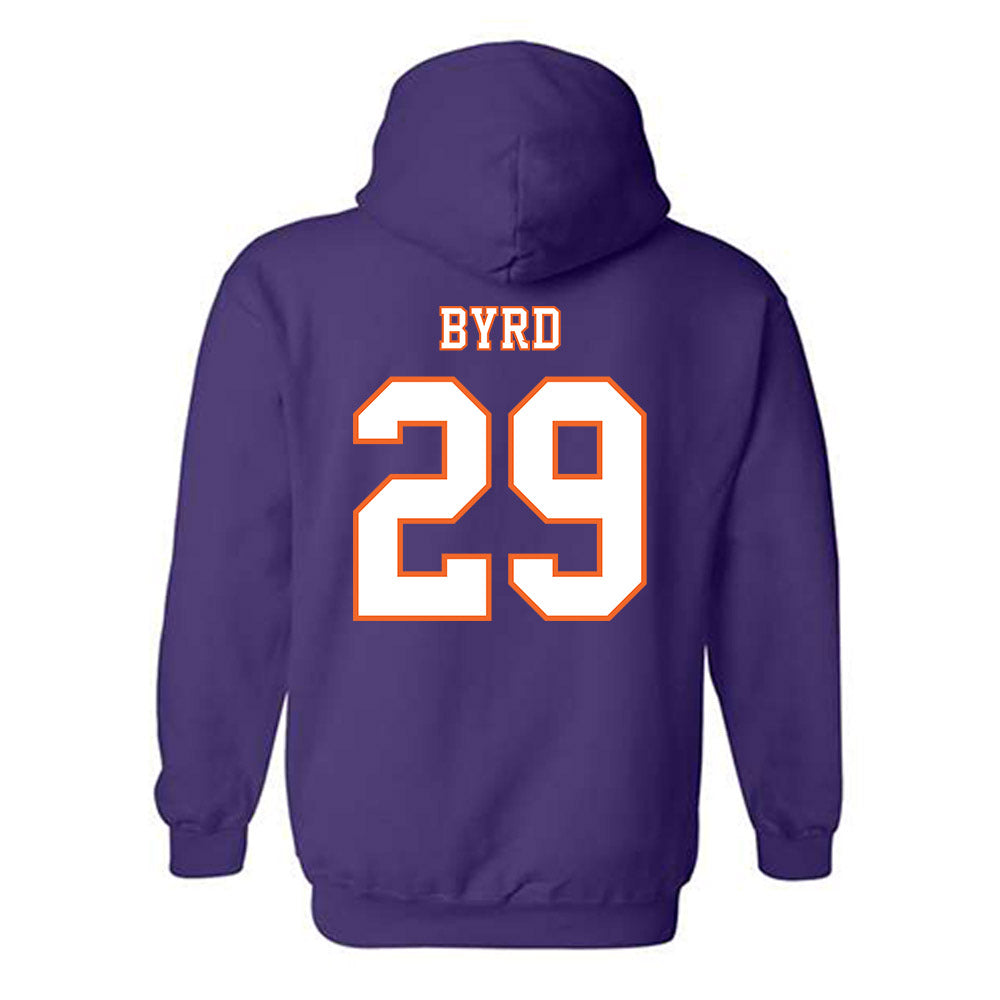 Clemson - NCAA Football : Chase Byrd - Replica Shersey Hooded Sweatshirt-1