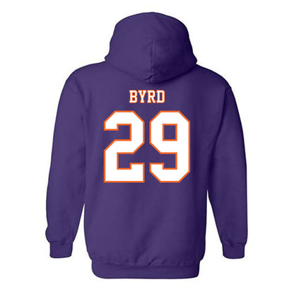 Clemson - NCAA Football : Chase Byrd - Replica Shersey Hooded Sweatshirt-1