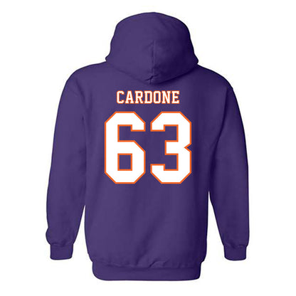 Clemson - NCAA Football : Dominic Cardone - Replica Shersey Hooded Sweatshirt