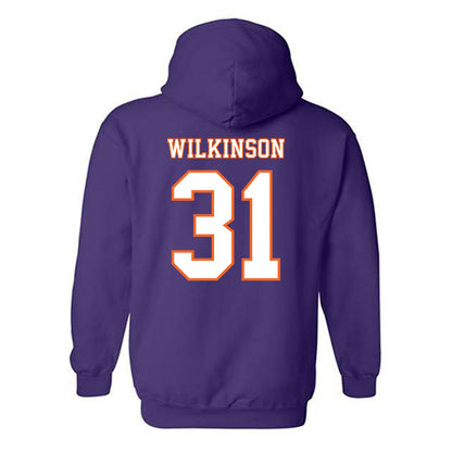 Clemson - NCAA Football : Joe Wilkinson - Replica Shersey Hooded Sweatshirt-1