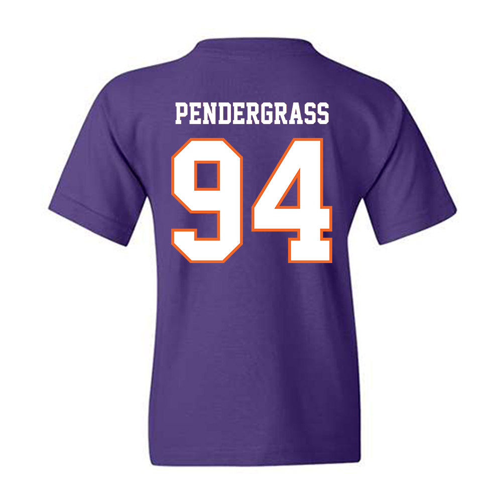 Clemson - NCAA Football : Chapman Pendergrass - Replica Shersey Youth T-Shirt-1