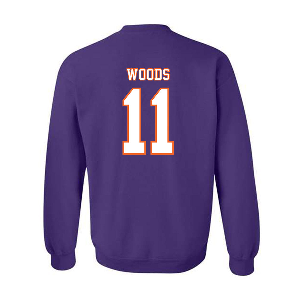 Clemson - NCAA Football : Peter Woods - Replica Shersey Crewneck Sweatshirt-1
