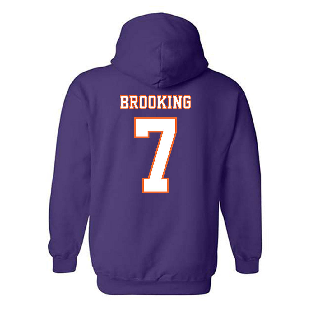 Clemson - NCAA Football : Logan Brooking - Replica Shersey Hooded Sweatshirt-1