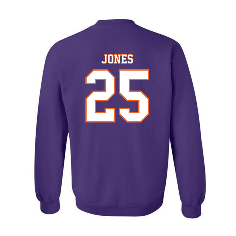 Clemson - NCAA Football : Ricardo Jones - Replica Shersey Crewneck Sweatshirt-1