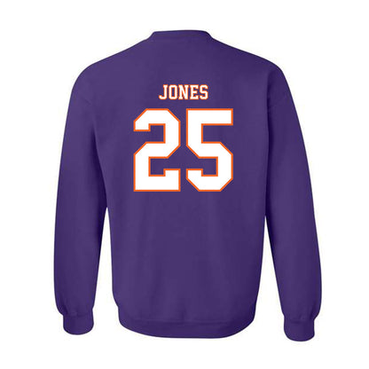 Clemson - NCAA Football : Ricardo Jones - Replica Shersey Crewneck Sweatshirt-1