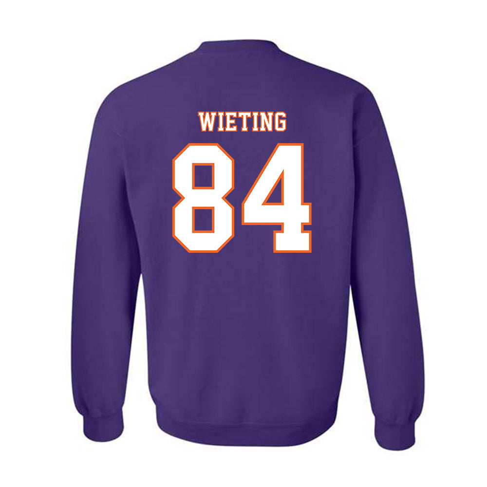 Clemson - NCAA Football : Avery Wieting - Replica Shersey Crewneck Sweatshirt-1