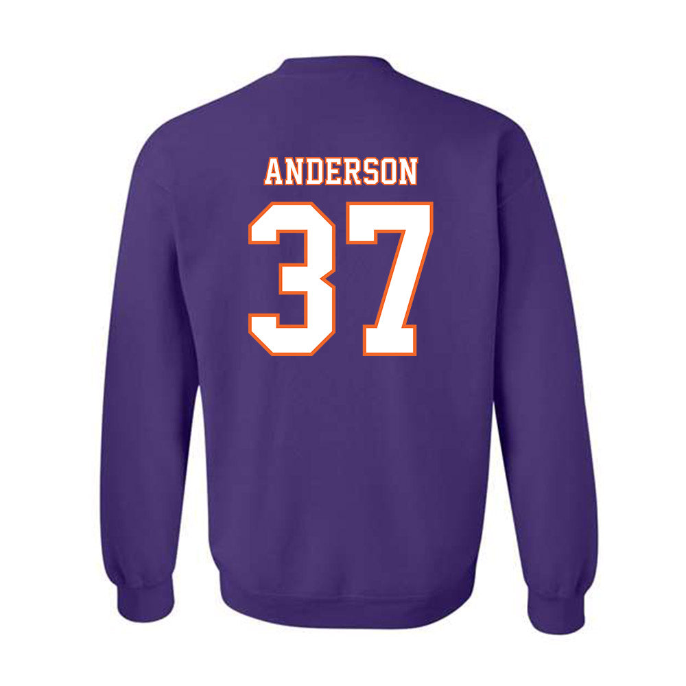 Clemson - NCAA Football : Logan Anderson - Replica Shersey Crewneck Sweatshirt-1