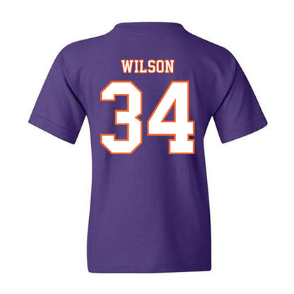 Clemson - NCAA Football : Max Wilson - Replica Shersey Youth T-Shirt-1