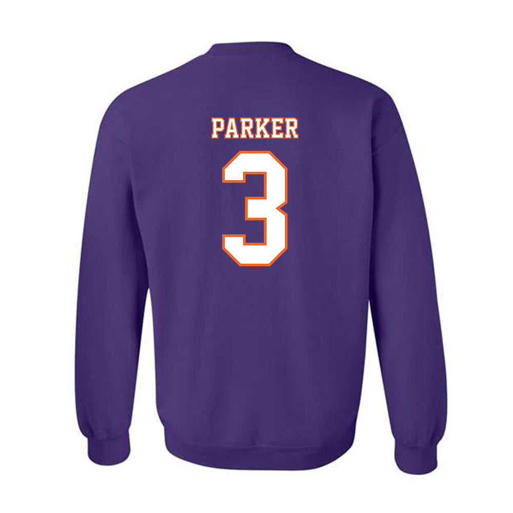 Clemson - NCAA Football : T.J. Parker - Replica Shersey Crewneck Sweatshirt-1